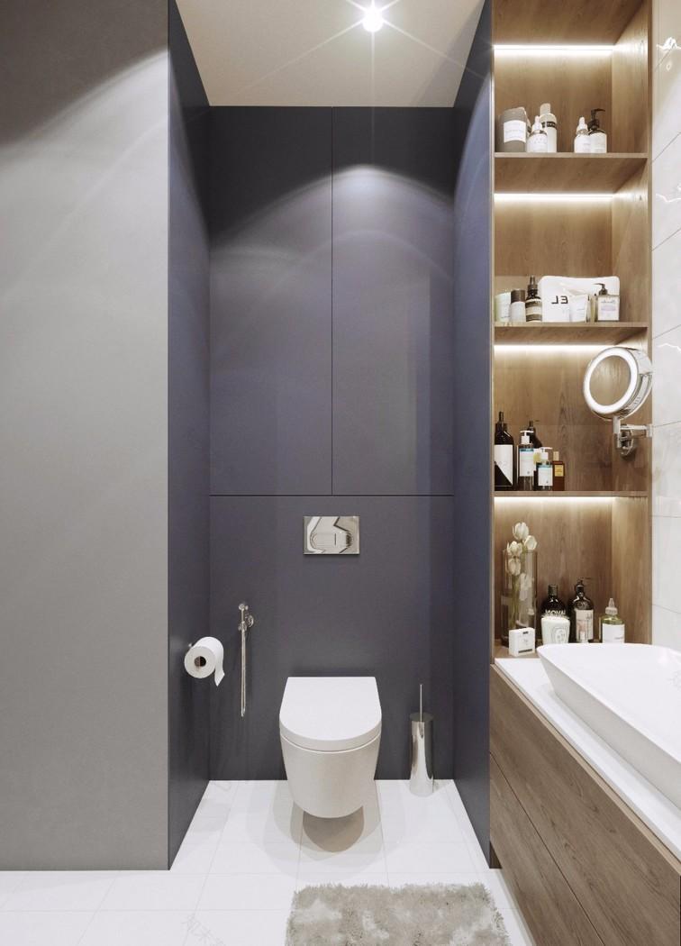 蓝色与金属元素打造的现代家居设计-29