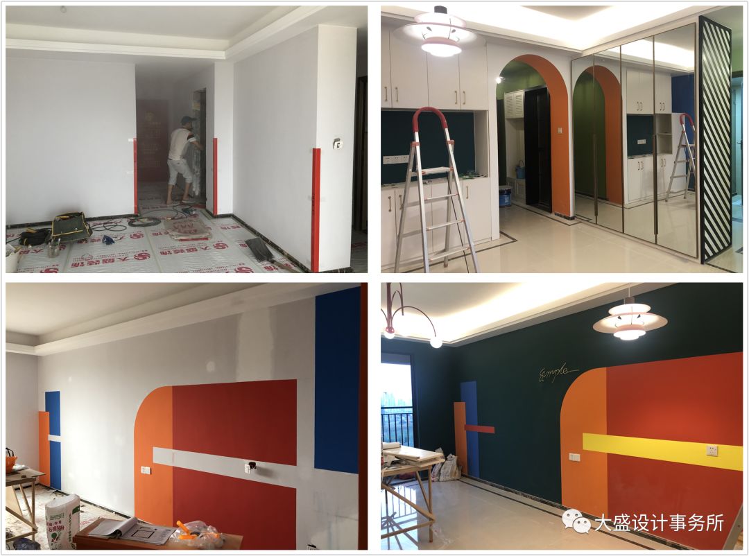 南宁 96㎡孟菲斯风格家居，色彩斑斓的甜蜜空间-123