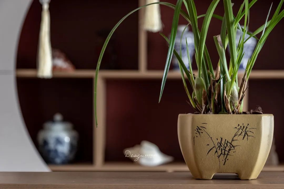 琴韵新中式,雅致福宅的设计魅力丨紫苹果装饰集团-18