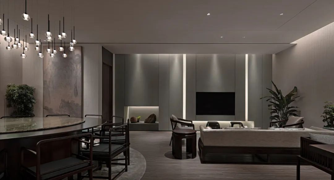 乾园会所 · 东方美学的现代食享空间丨禾田营造-61