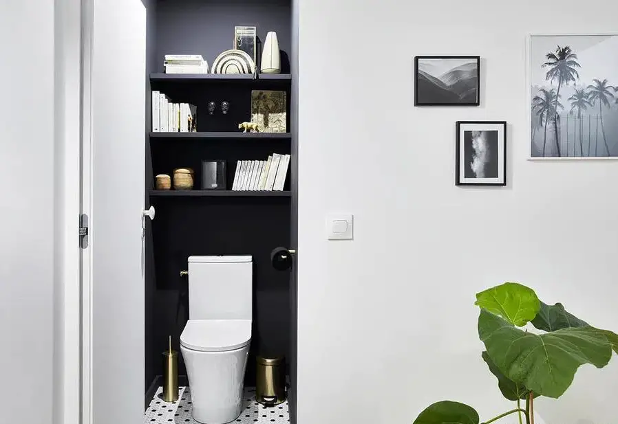 28m2 黑白主题小户型工作室-12