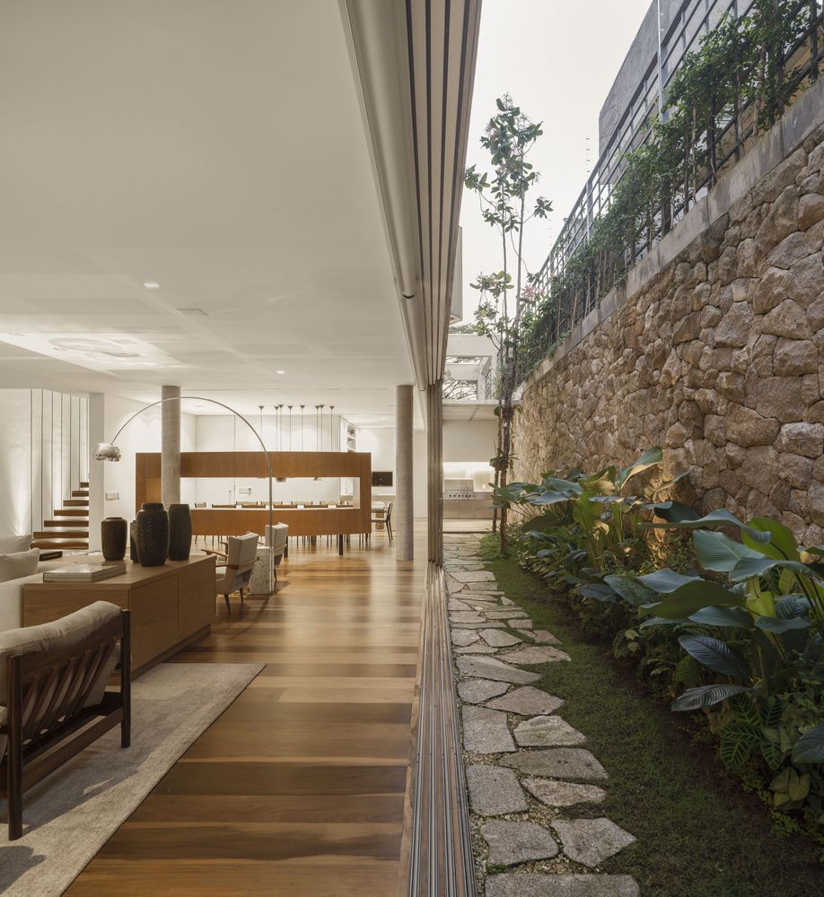 巴西圣保罗简约别墅,融入自然的绿意生活-21