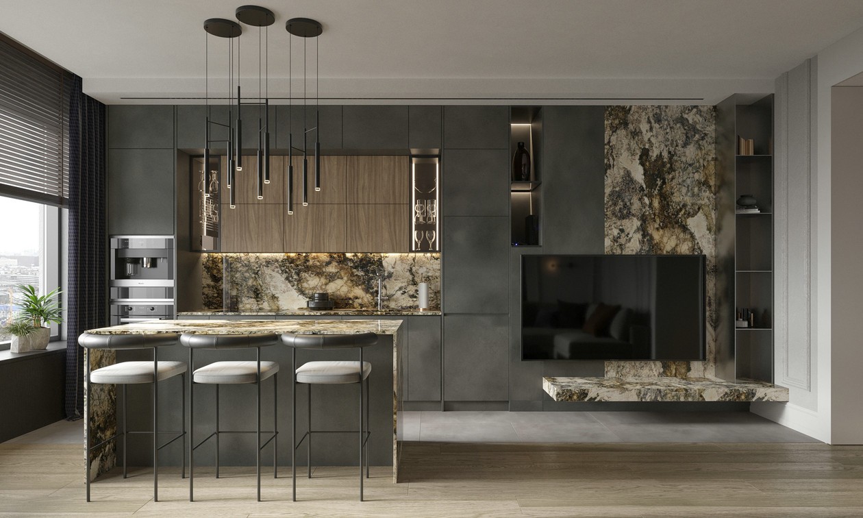 113㎡ 简约风公寓设计-5