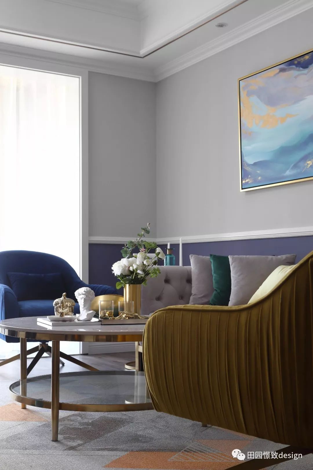 莫奈《鸢尾》的浪漫演绎——德阳香江华府 130 平米空间设计-37