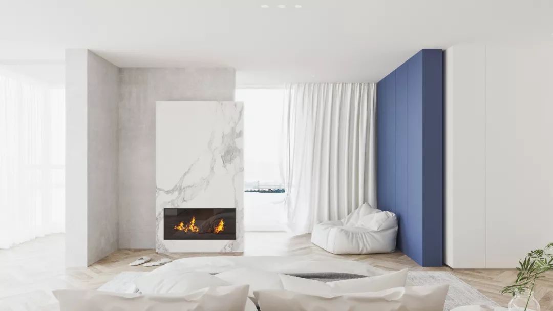 平衡几何与色彩的私宅空间-43