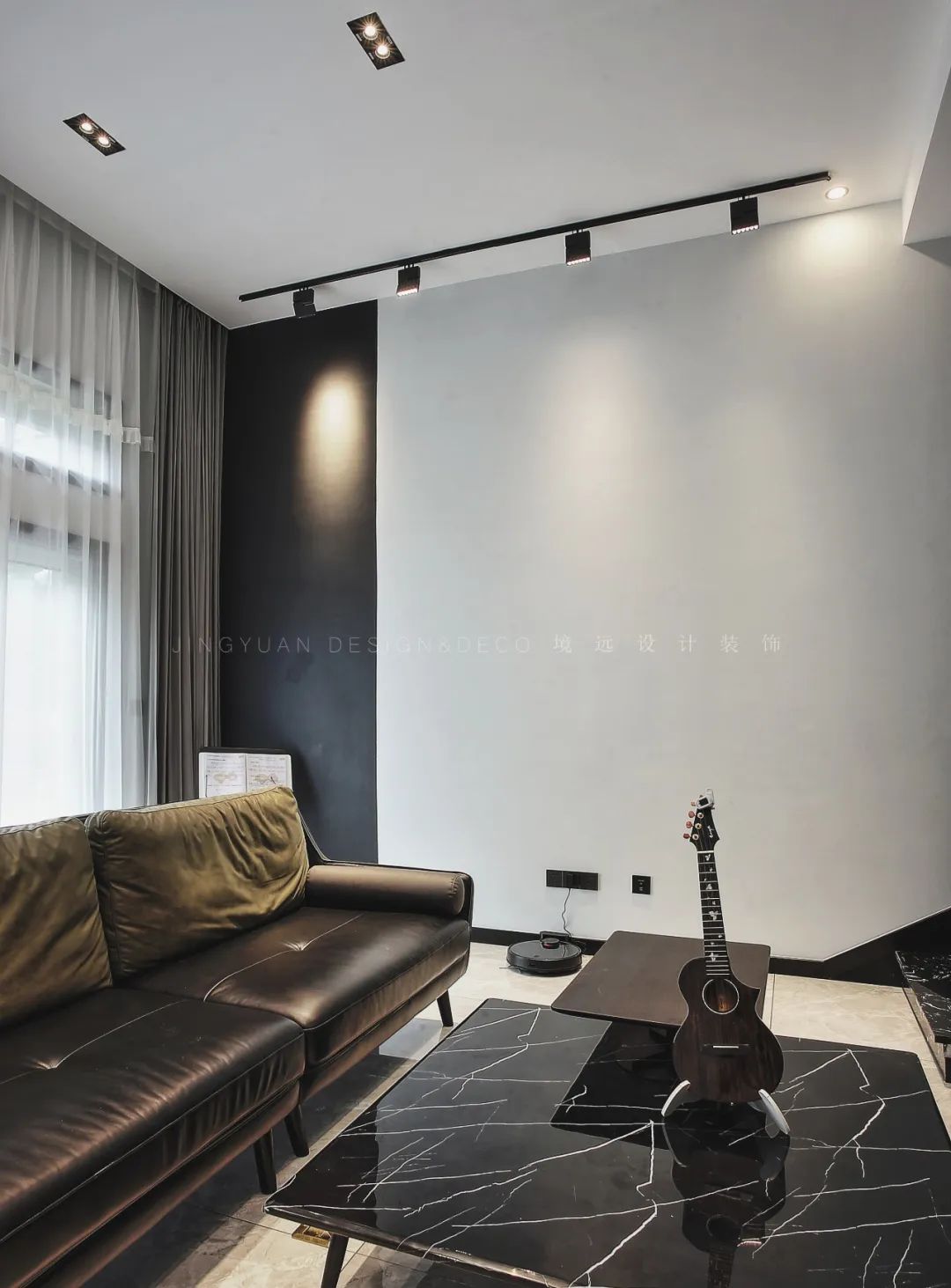 200㎡现代简约黑白灰,无主灯设计演绎个性空间高质感-31