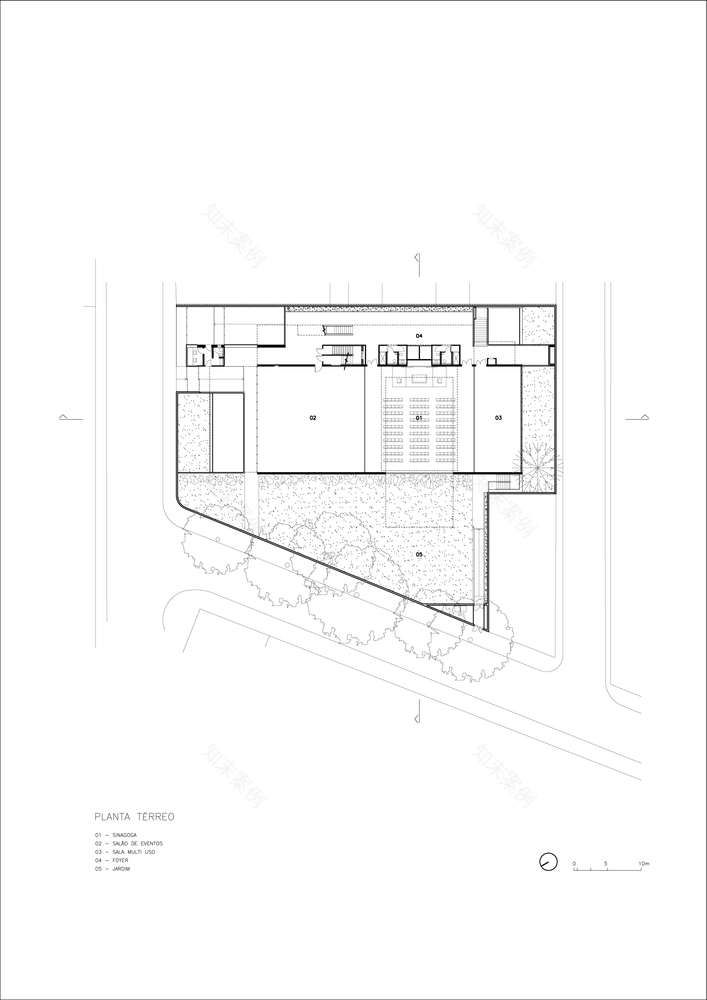 巴西 Shalom 社区中心·混凝土巨石构建的和谐空间-30