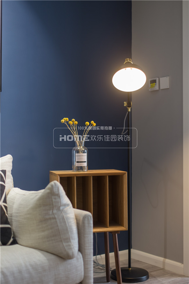 北欧风情的神秘孔雀蓝 | 成都时光俊园 2 室 2 厅 1 卫 1 厨案例解析-35