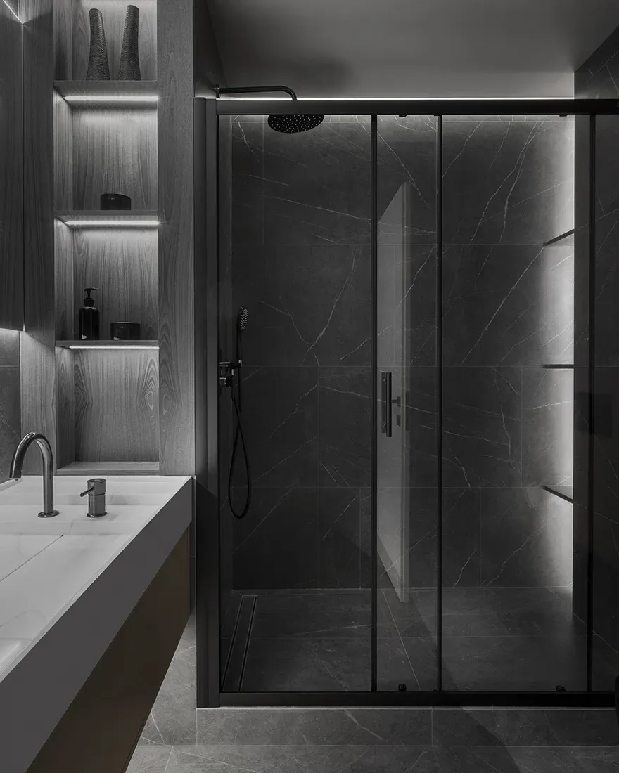 67平米家庭公寓室内设计丨俄罗斯莫斯科丨Дарья Максимова,Ася Анциферова-48