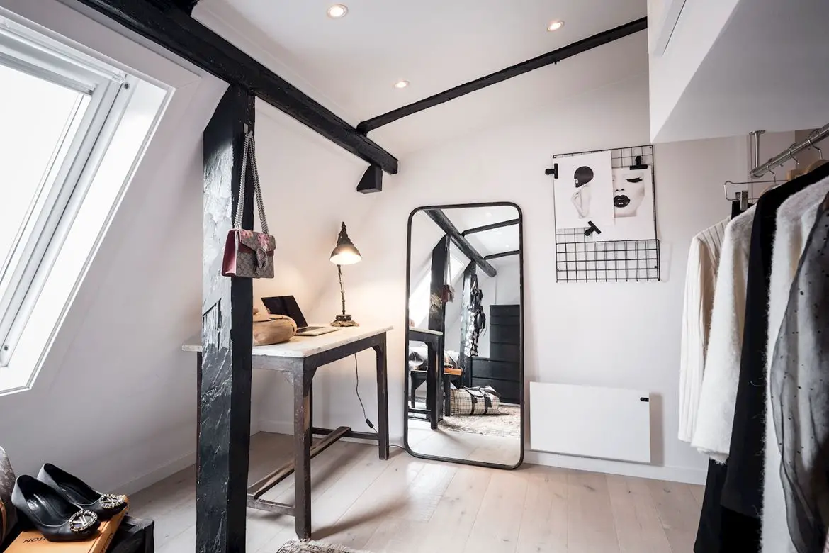 瑞典 1911 年浪漫建筑中的工业风公寓-16