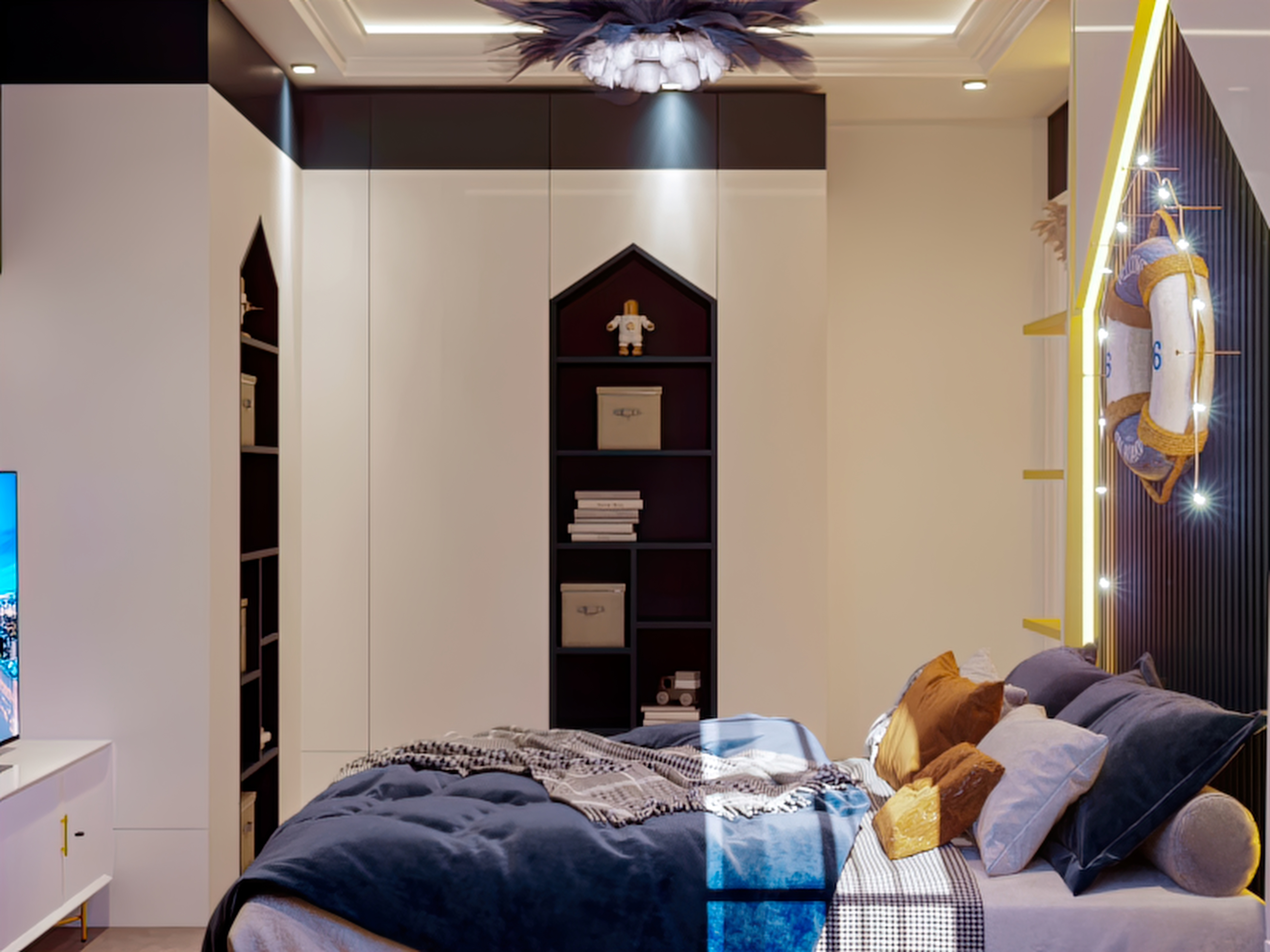 男孩卧室室内设计-7