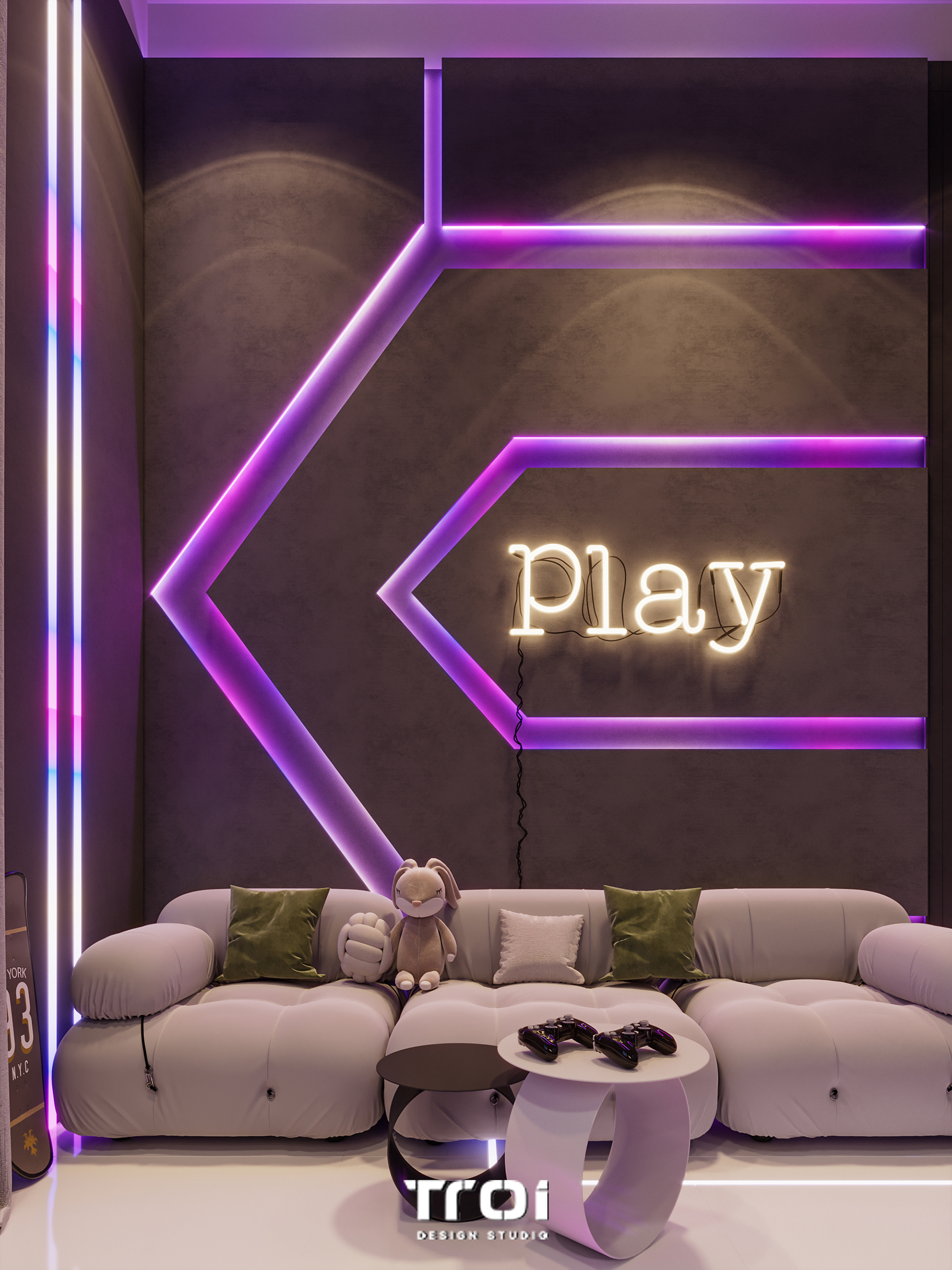 现代风格游戏室设计丨Troi Design Studio-14