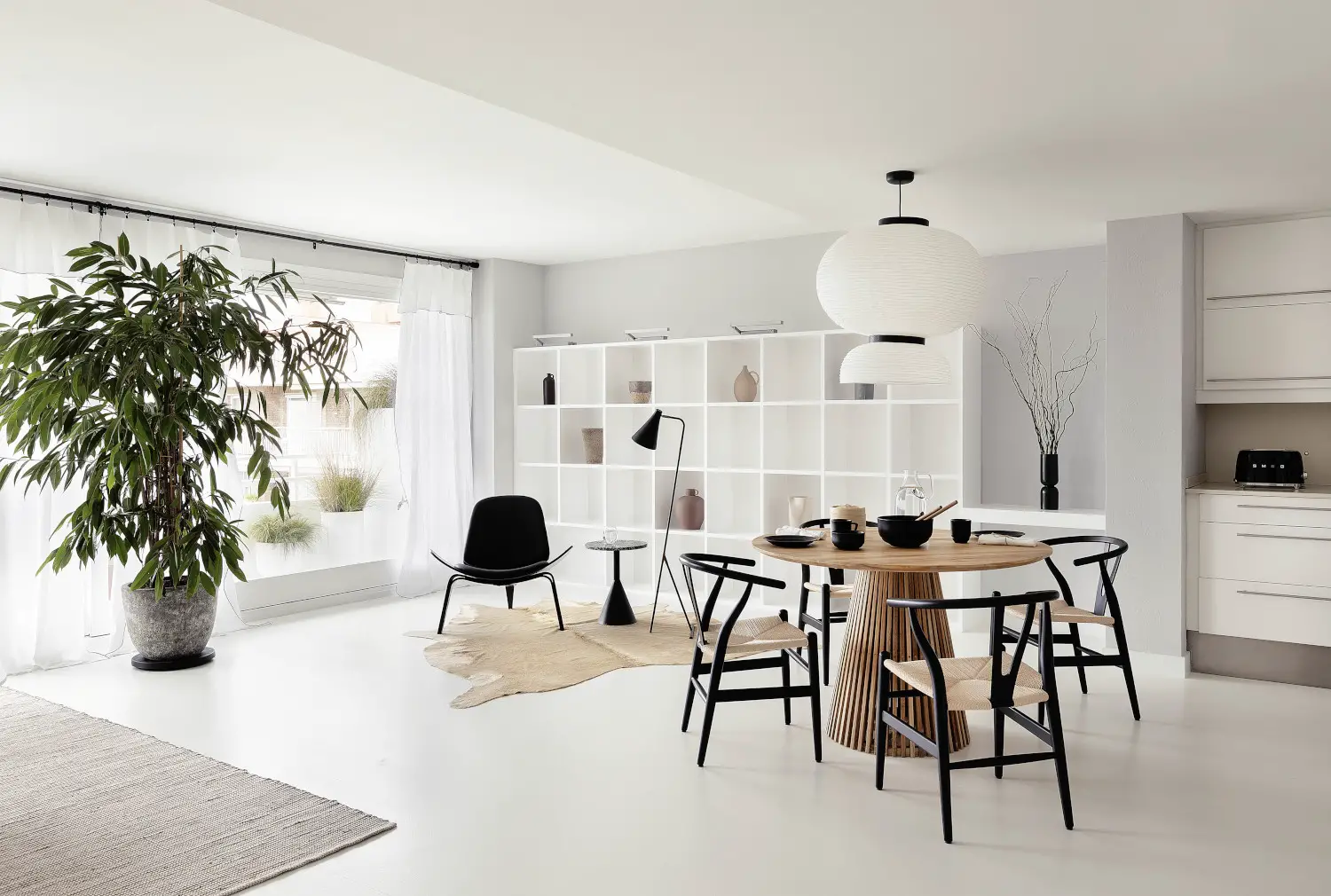 巴塞罗那日式北欧风公寓设计-1