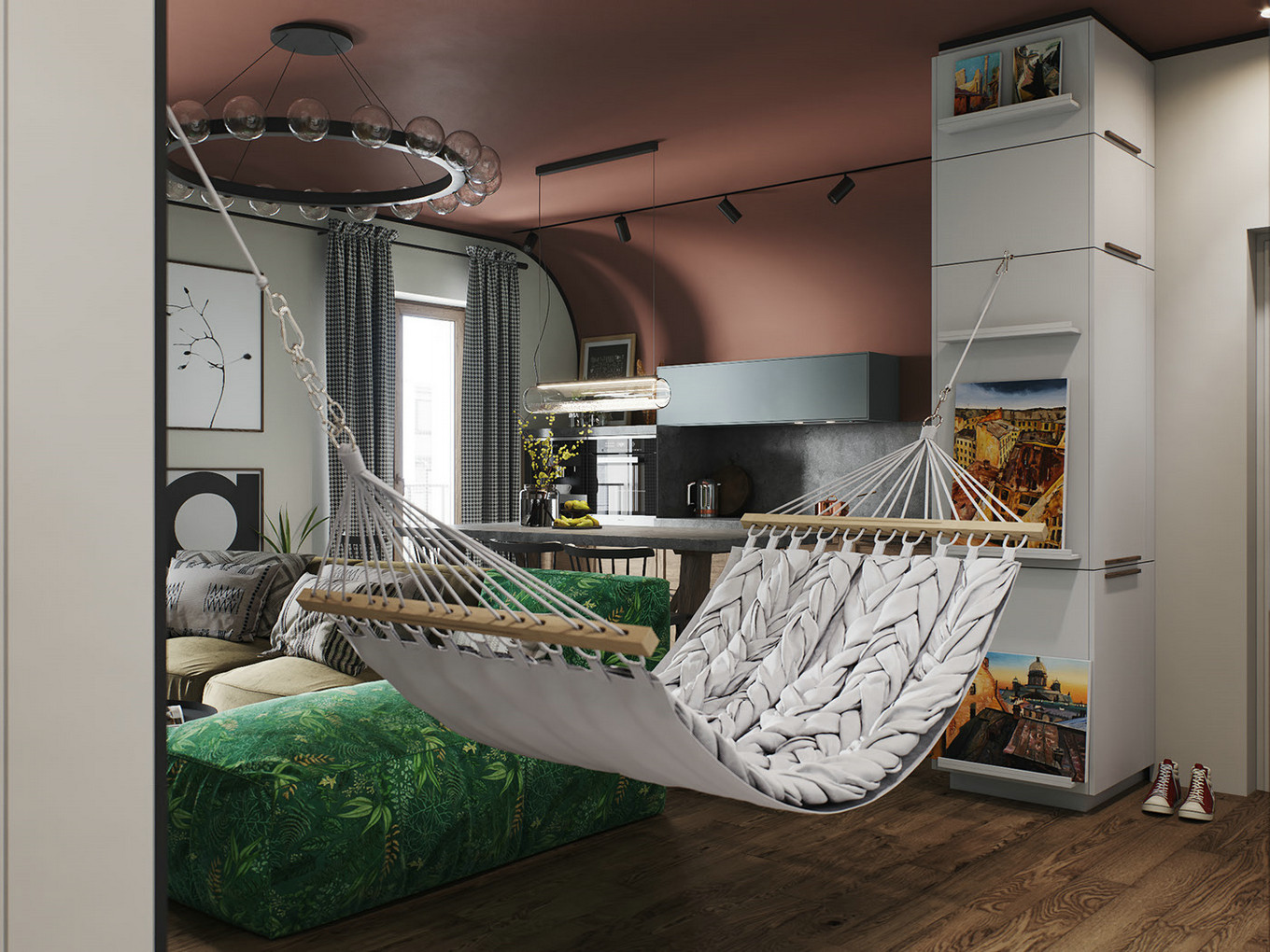 北欧风大胆用色，打造独特家居空间-4