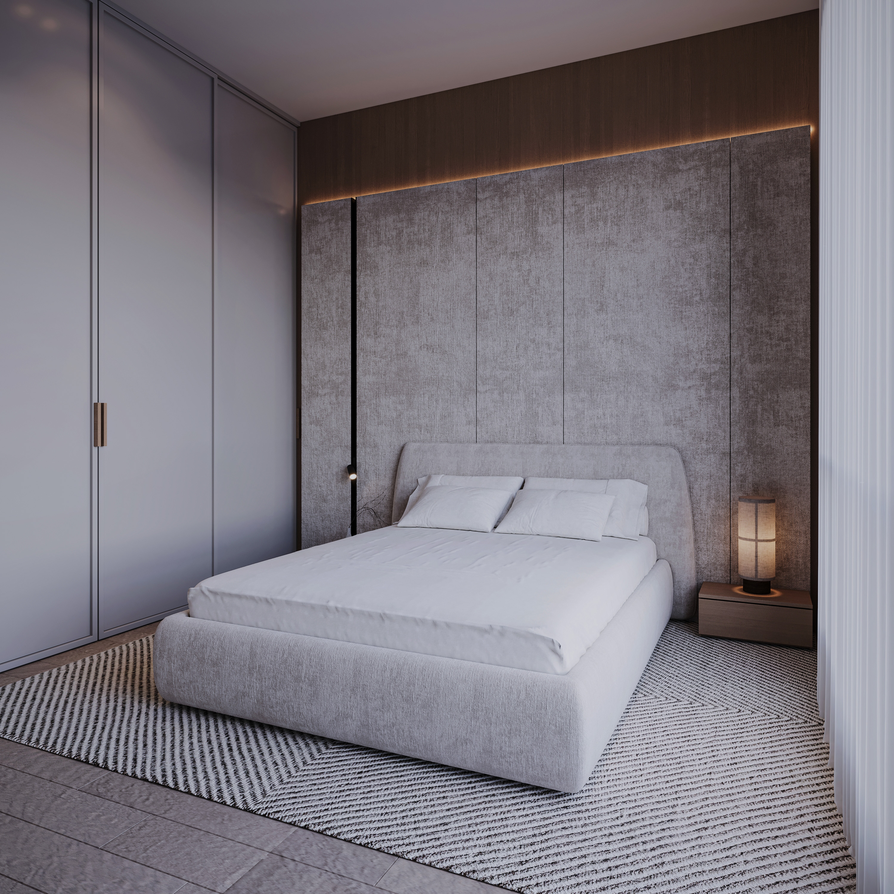 简约房间设计丨Emad El  Shahoubi designs,Heba Said-9