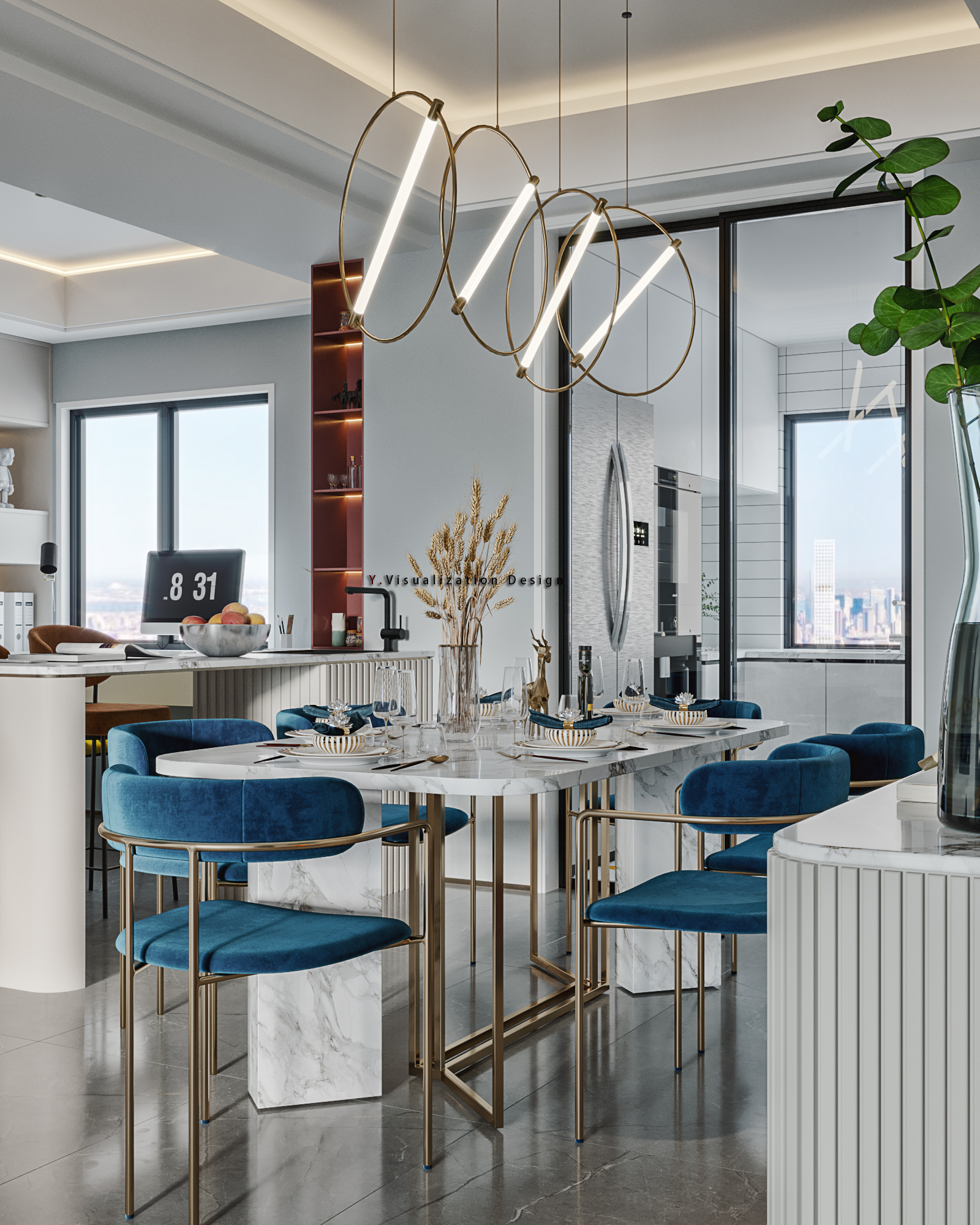 浙江吴彦祖打造现代简约家居，色彩斑斓的魅力空间-8