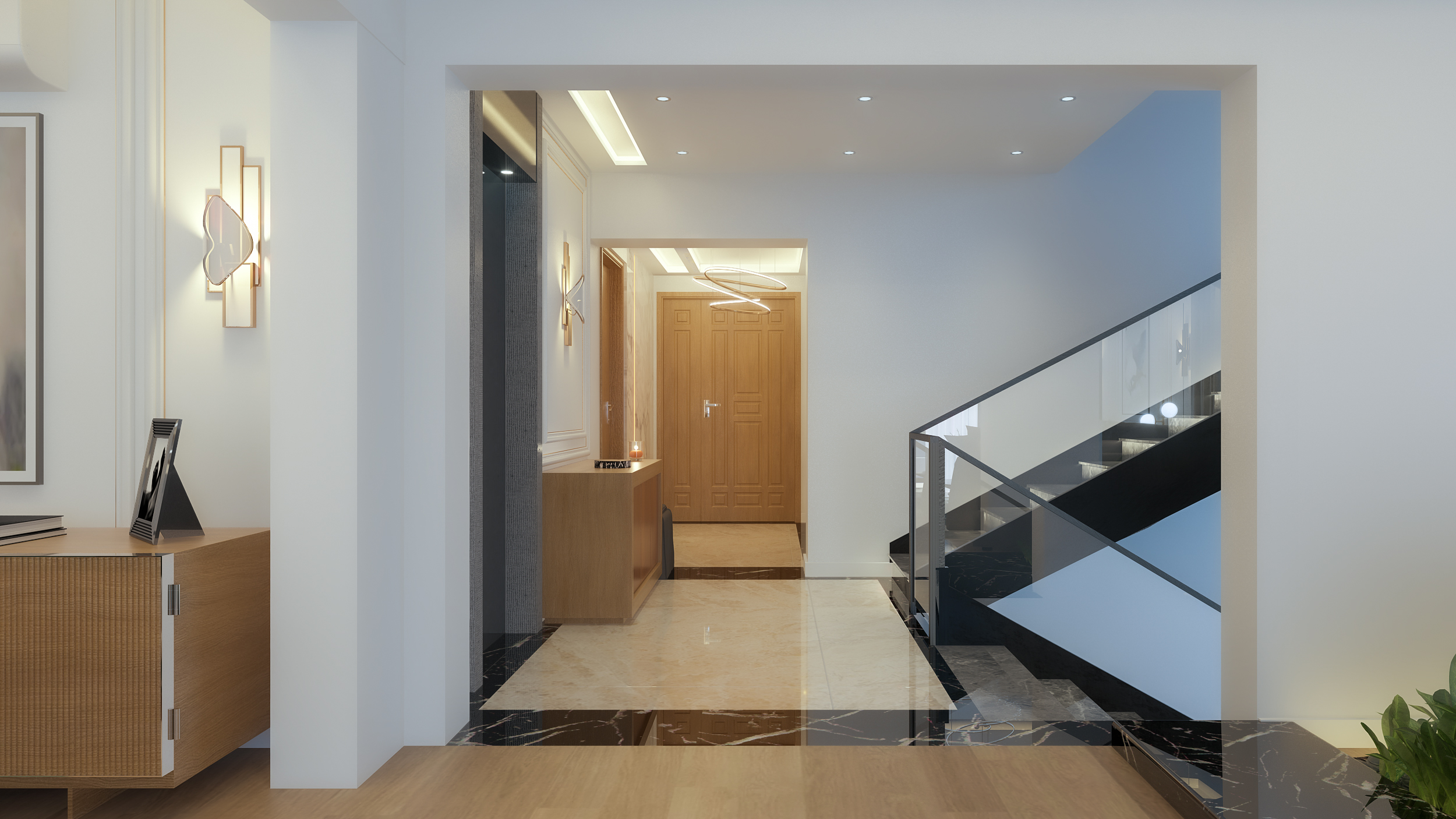 Villa First Floor & Living interior Design (Madinaty)-7