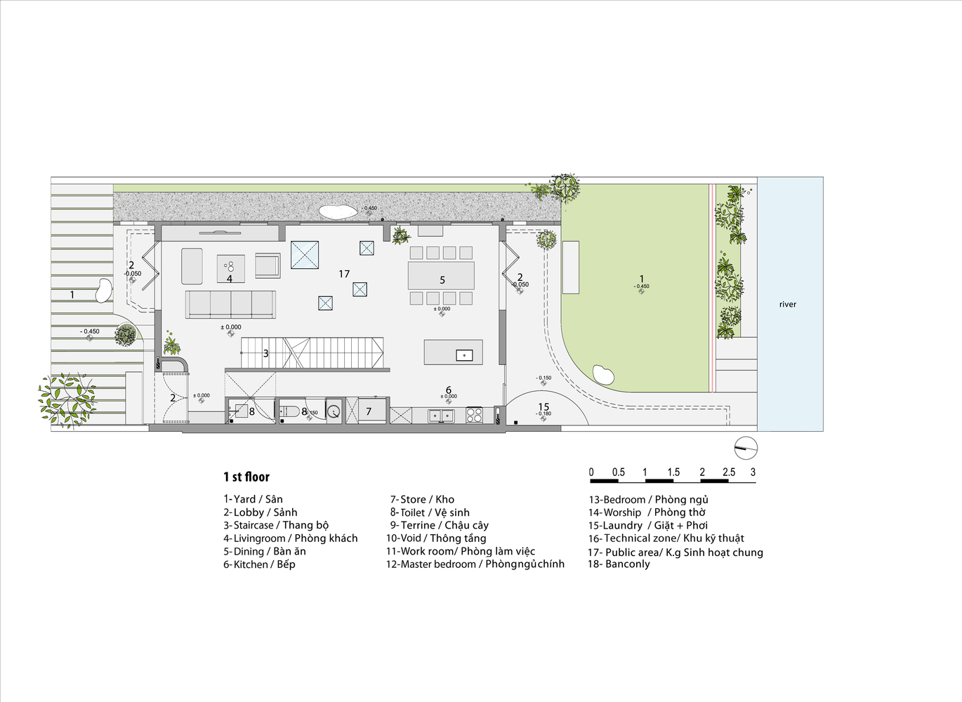 越南 HP6 住宅 | 创造多方向空间，提供隐私与通风-75
