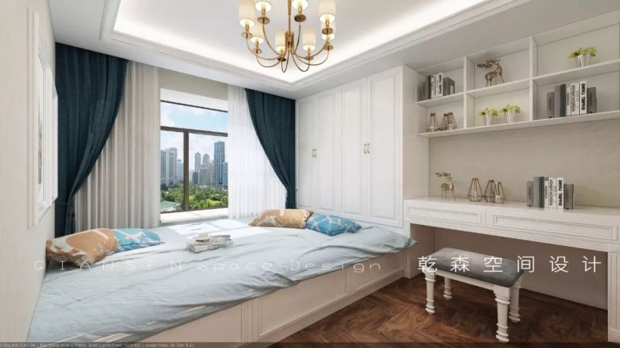 现代轻奢一抹孔雀蓝-67