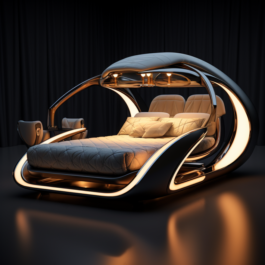 未来之梦:时尚科技床-17