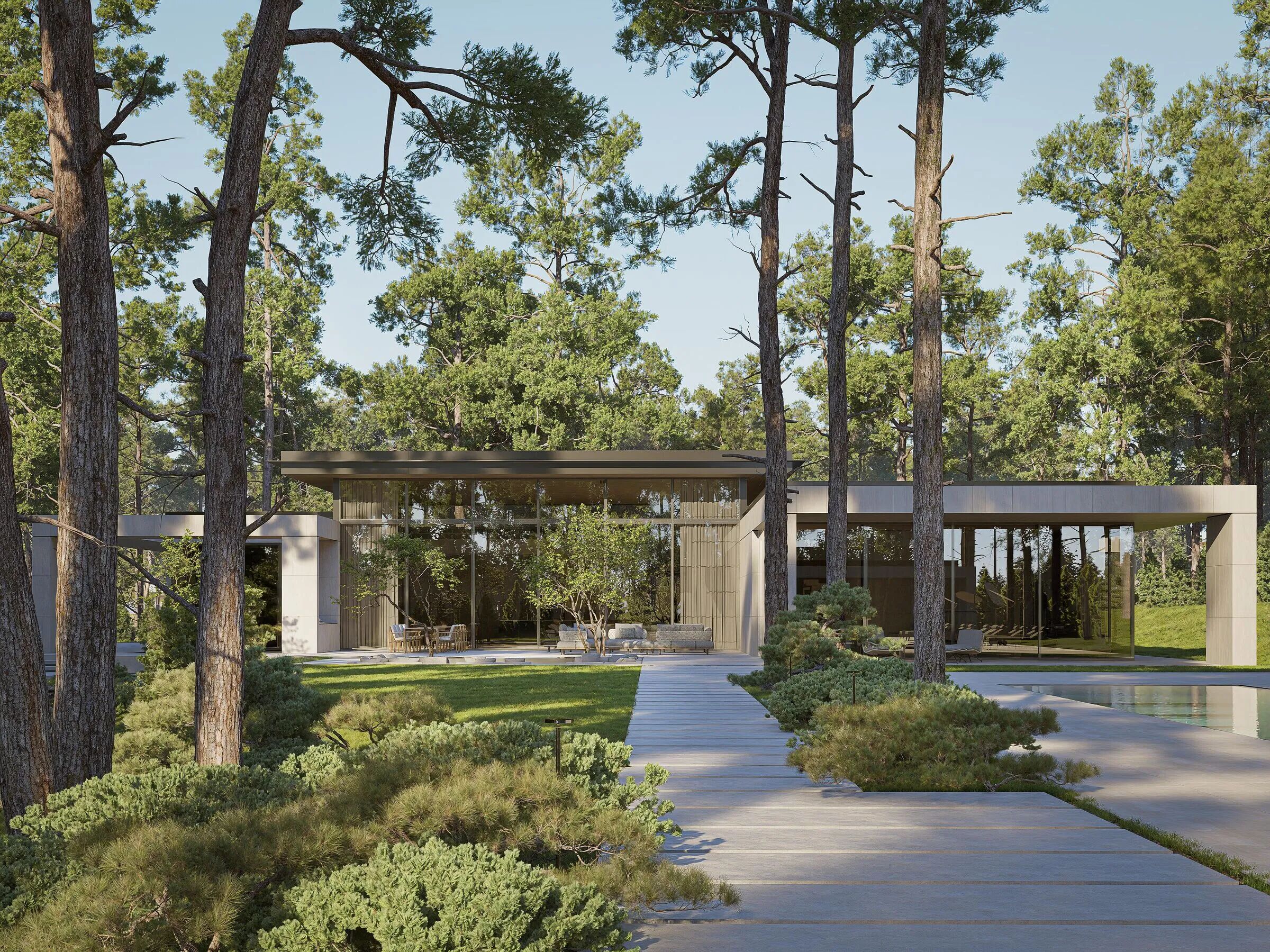 别墅庭院丨乌克兰基辅丨Bezmirno Architects-15