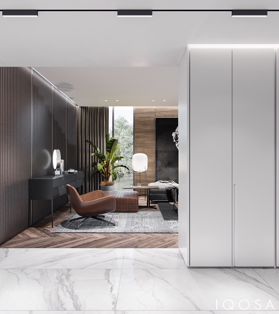 沙特利雅得·绅士高级灰住宅-8