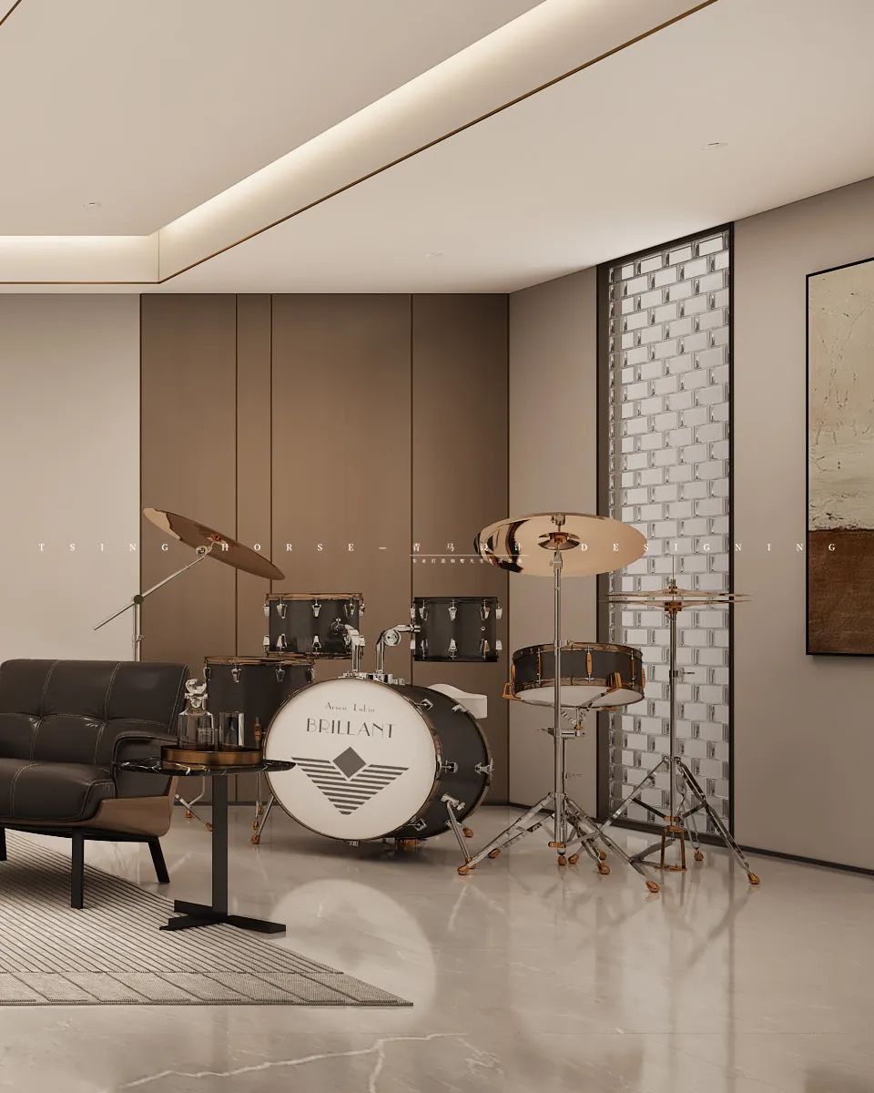 绿地国际生态城意式轻奢别墅丨陈哲梧设计团队-38