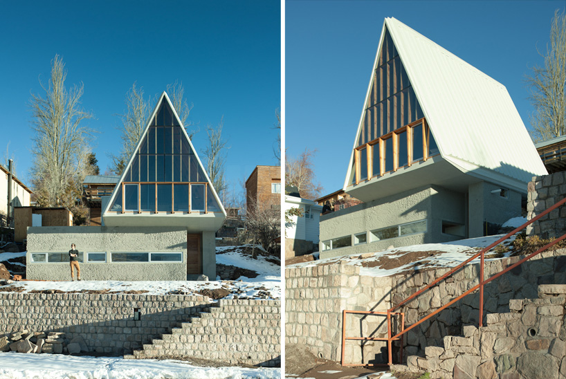 智利 A 字形尖顶别墅 | 山地建筑的简约之美-17