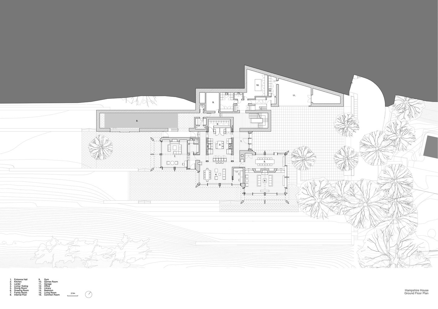 汉普郡住宅 | 融入自然的双层景观之家-52