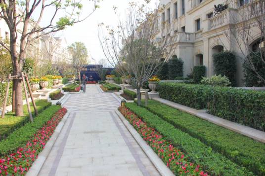 绿化设计中的地被放线手法与植物配置-148