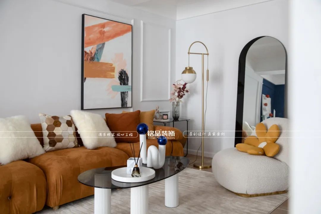 77平美式轻奢公寓设计丨铭品装饰-19