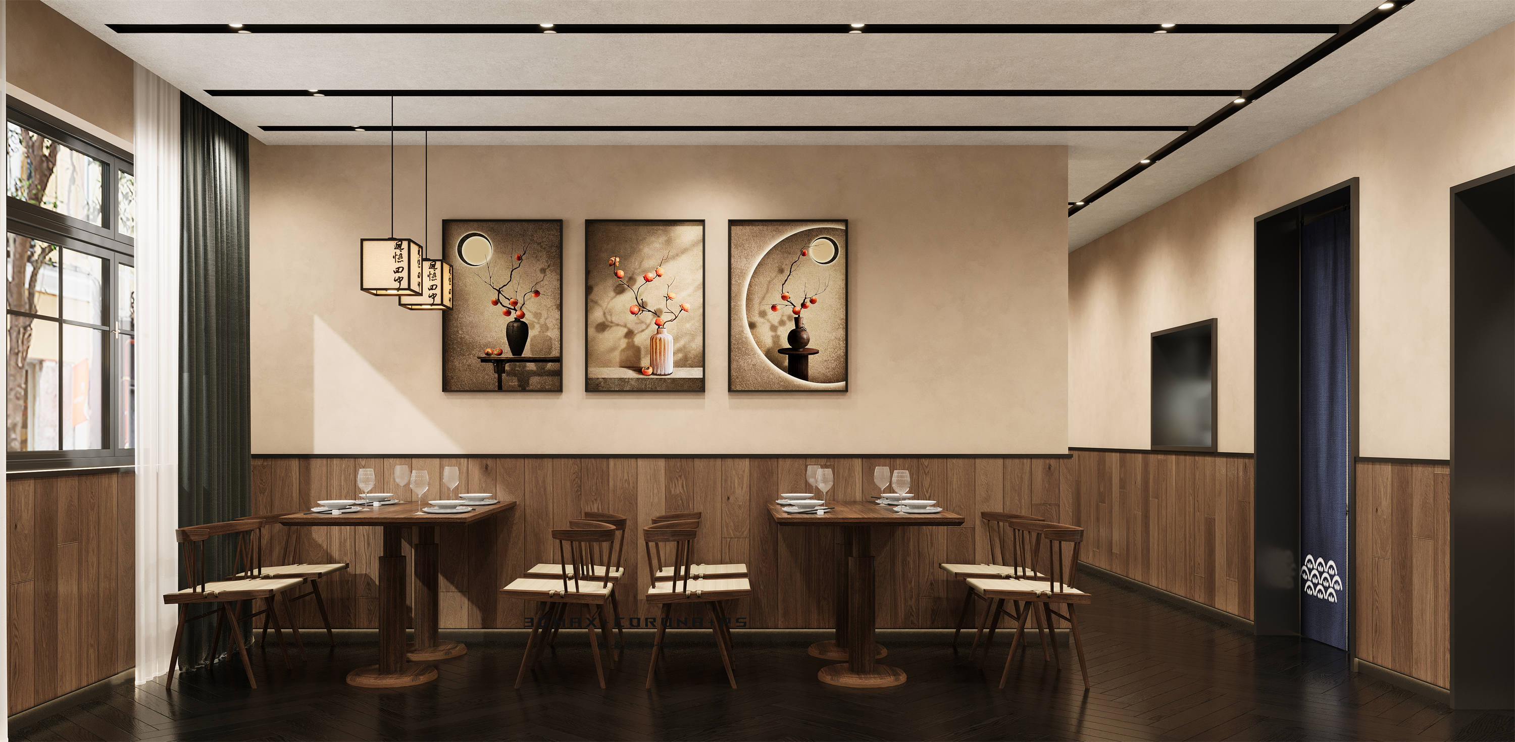 原木禅意氛围感餐厅设计-8