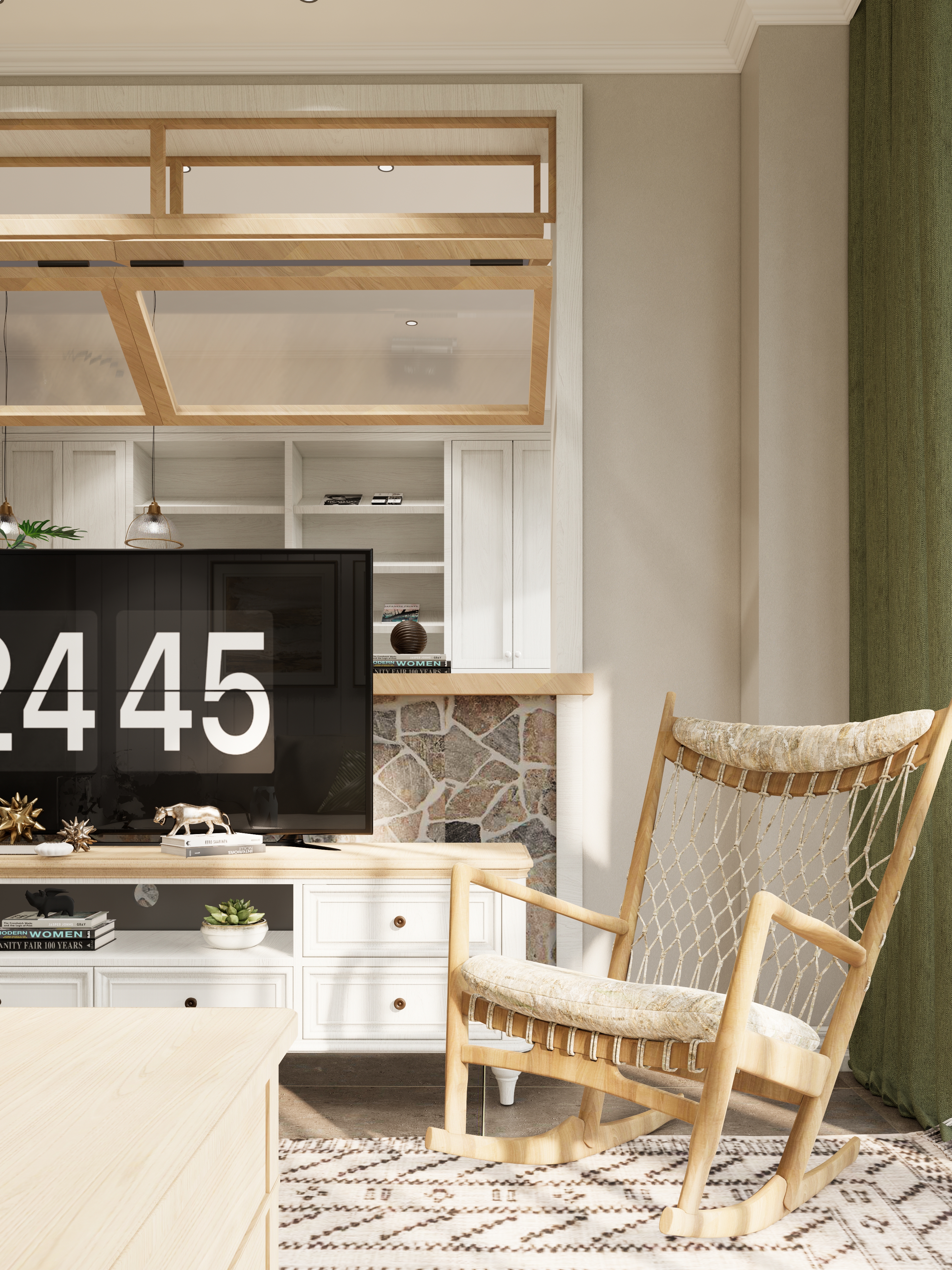 现代美式别墅设计作品丨中国扬州丨南京云间万象空间设计-4