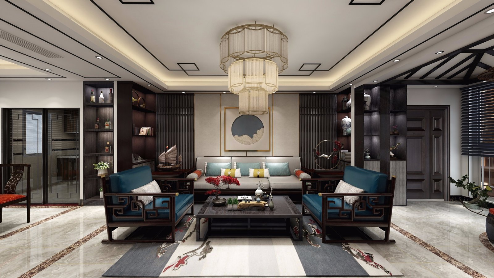 翠湖绿洲新中式空间-13