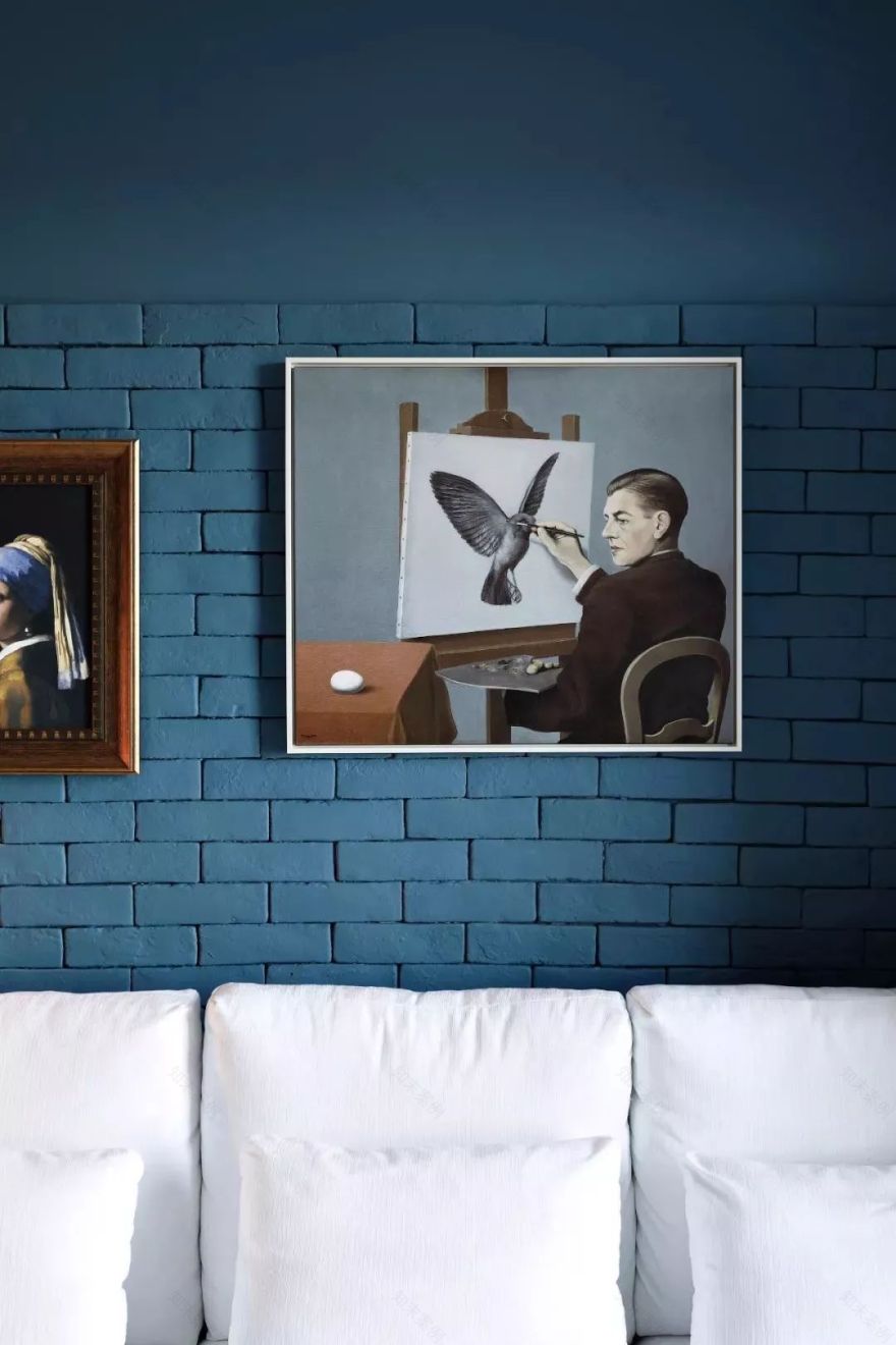 艺术气息的家居设计 | 名画复刻版装饰画与手工玻璃工艺品-10