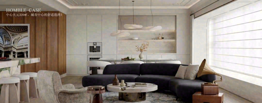 极简大平层设计丨HOMBLE 红柏设计-46