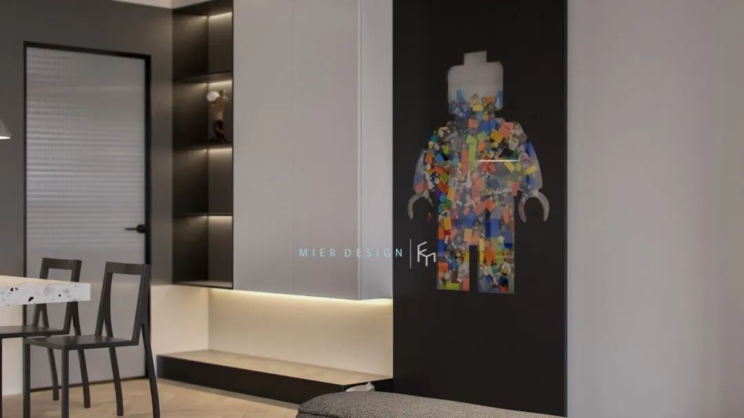 天津 128㎡现代工业风居所 | 讲述“就算世界无童话”的生活故事-46