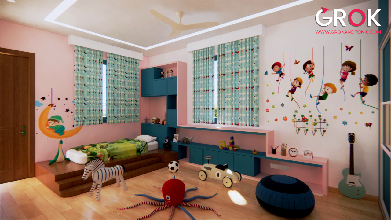 2BHK 3D Interior Design | GROK-14