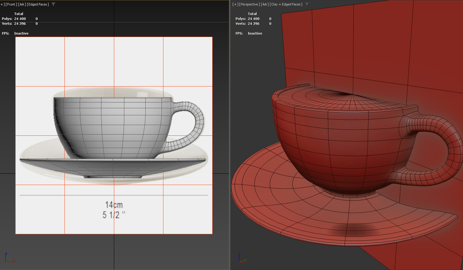 Coffee Cup 3D建模与贴图-2