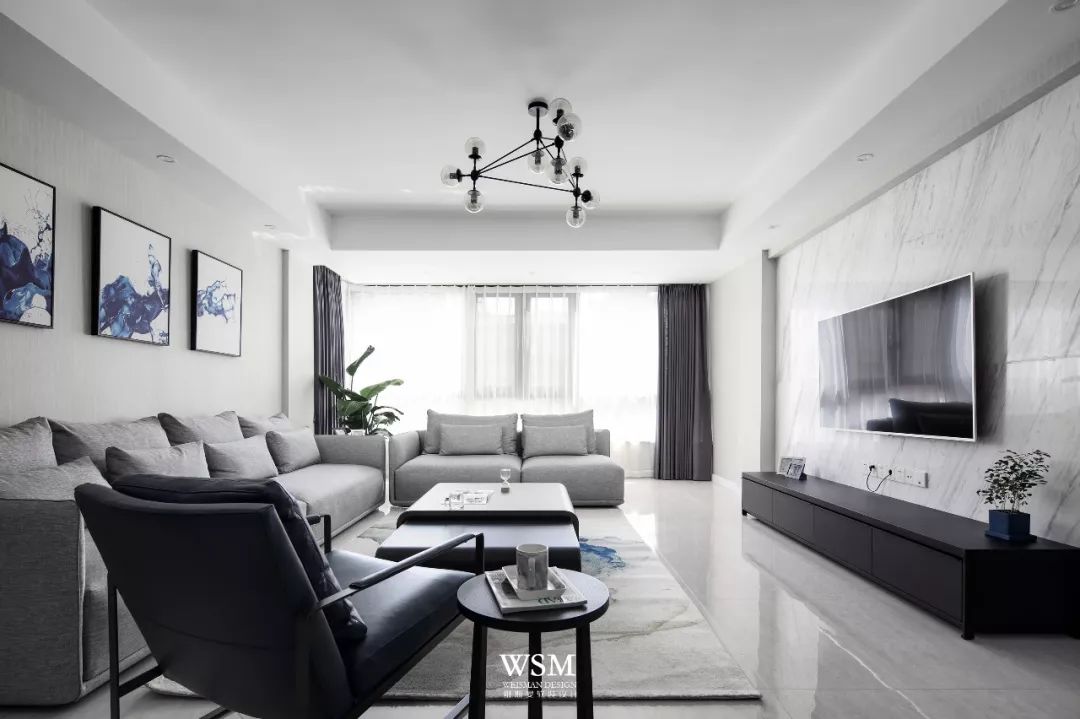 质感生活，和谐空间——苏州瑞景国际灰色调全案设计-20