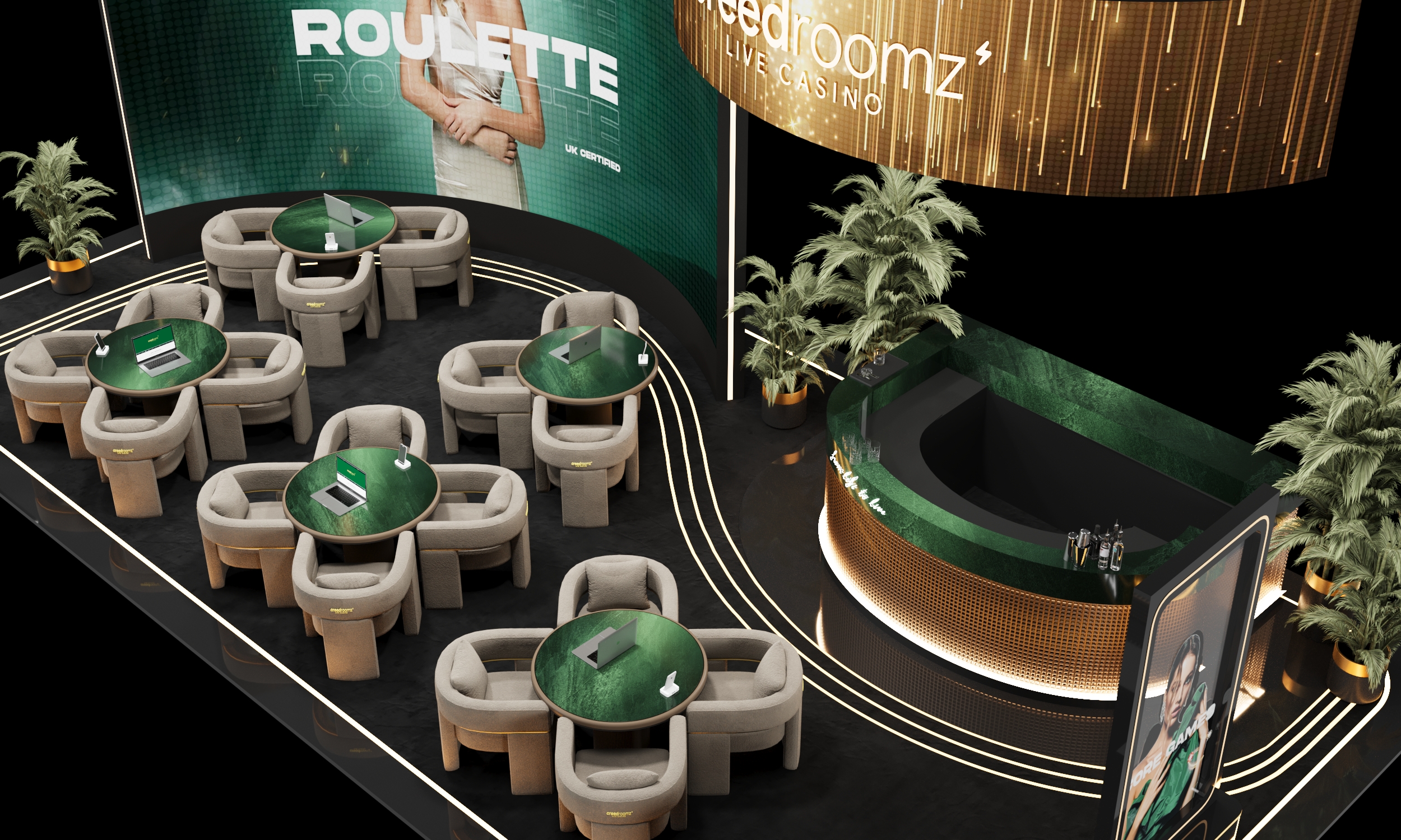 IGB Expo stand design for Creed Roomz (Soft Construct)-8