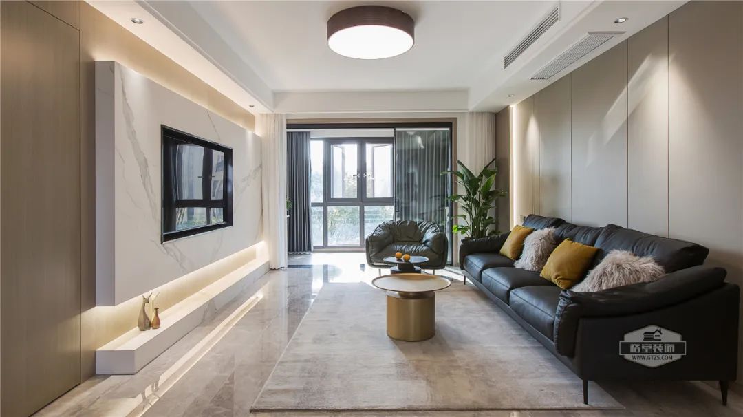 现代风格金河湾 161㎡家居设计丨格堂装饰-3