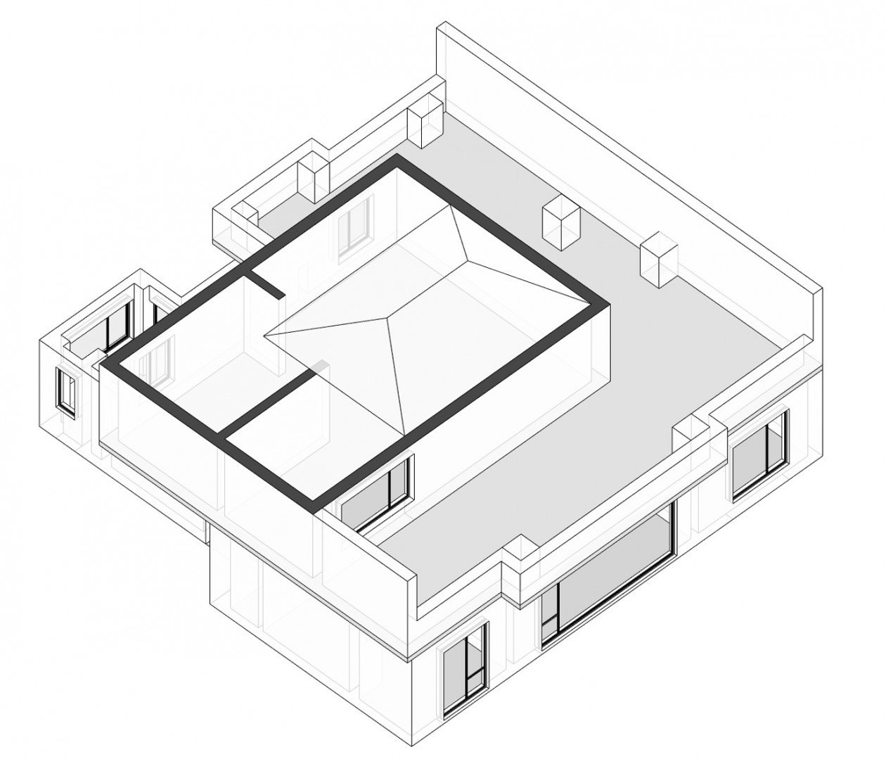 银川天山熙湖300㎡复式楼丨中国银川丨M.H.A地制现所建筑设计-5