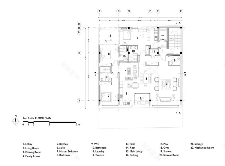 德黑兰北部集群建筑的室内设计亮点-17