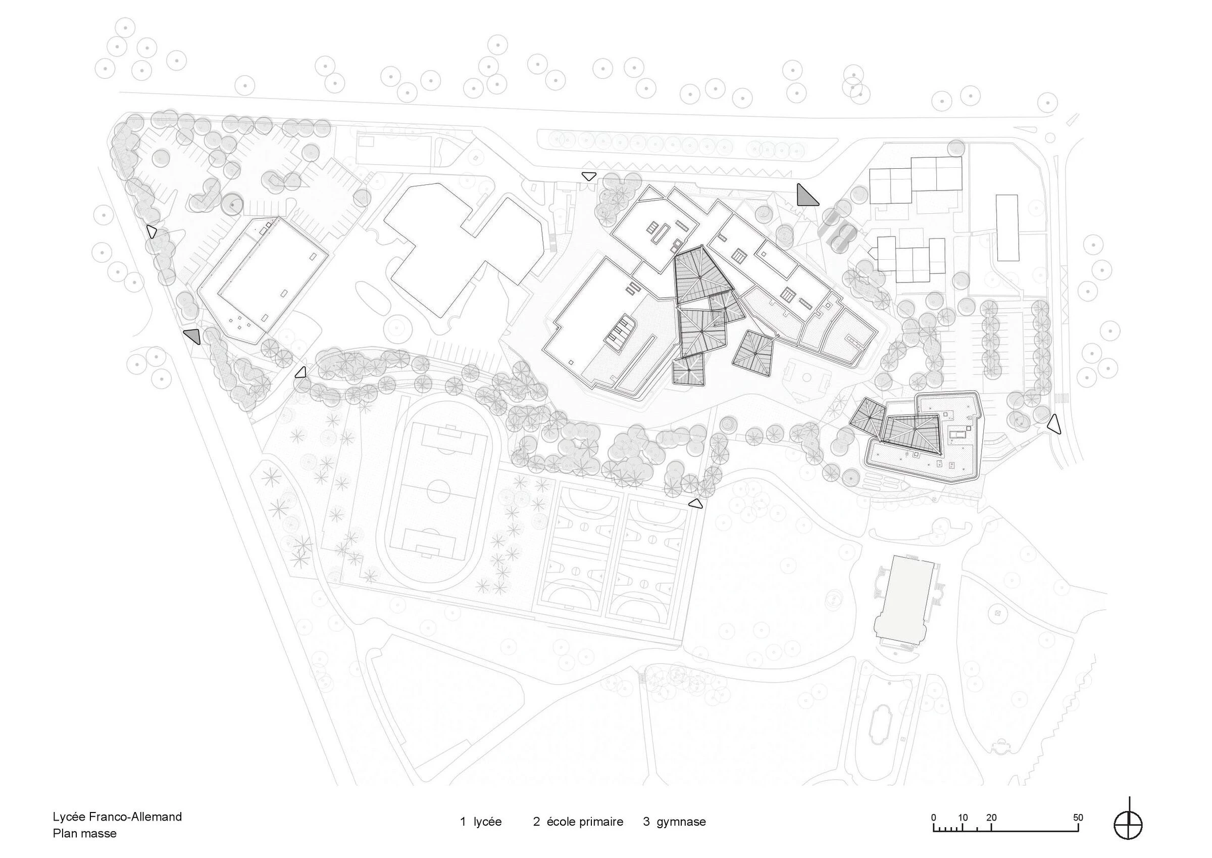 Lycée FrancoAllemand 学校丨法国丨Behnisch Architekten,Atelier 2A+-29