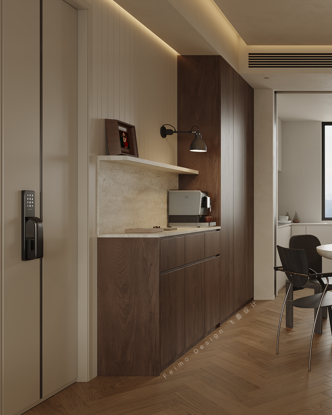 合肥150㎡中古风婚房设计丨中国合肥丨安徽飞墨设计组-17