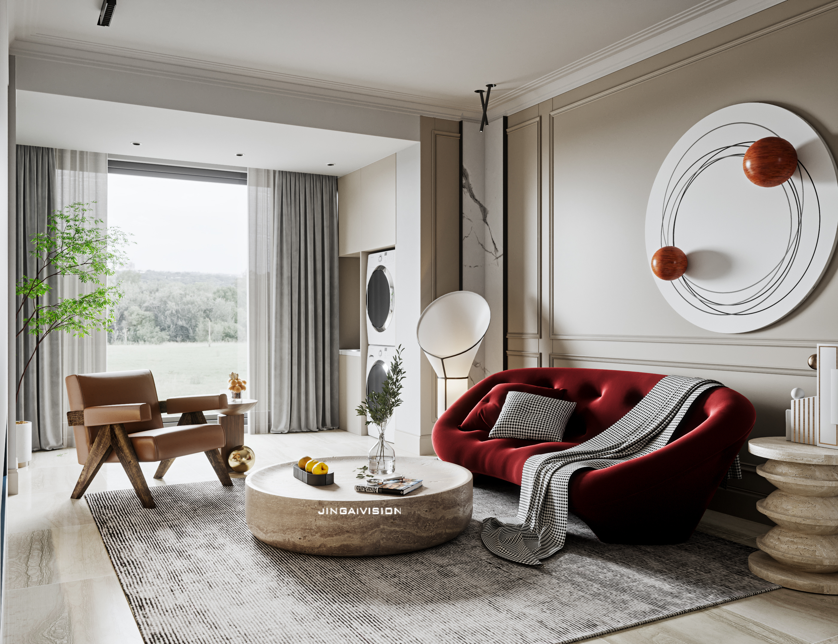 现代客厅设计展现精致品味-17