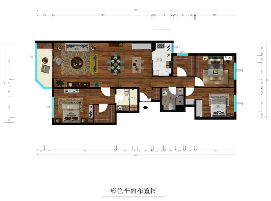 春荫园 140㎡简约美式风丨李垚设计师-16