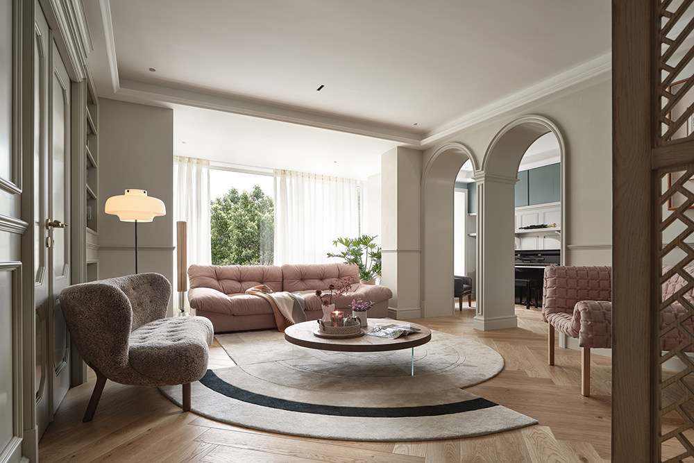 法式复古清新浪漫舒适自然风住宅设计丨中国上海丨上海示觉室内设计事务所-34