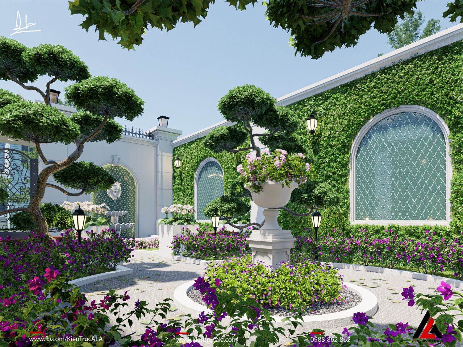 免费的SketchUp花园外部模型丨Duy Loc-5